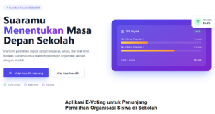 Aplikasi E-Voting untuk Penunjang Pemilihan Organisasi Siswa di Sekolah